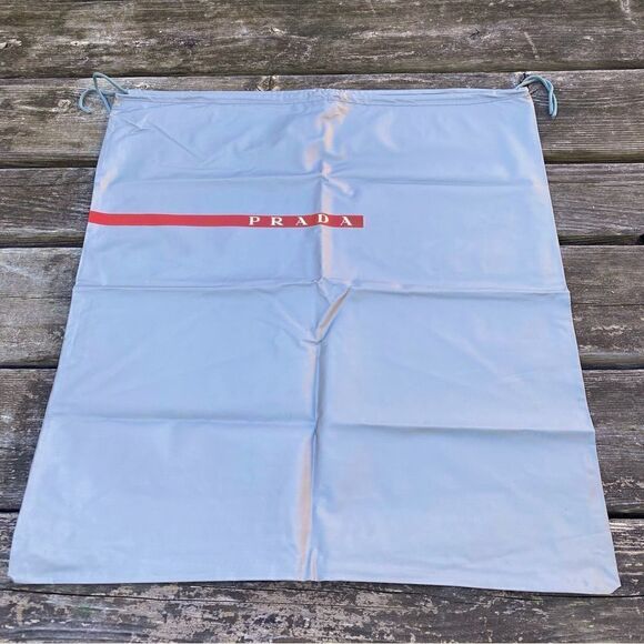 Prada Large Silver/Gray Waterproof Pouch/Bag/Dust Bag. Excellent Condition! - Picture 1 of 5